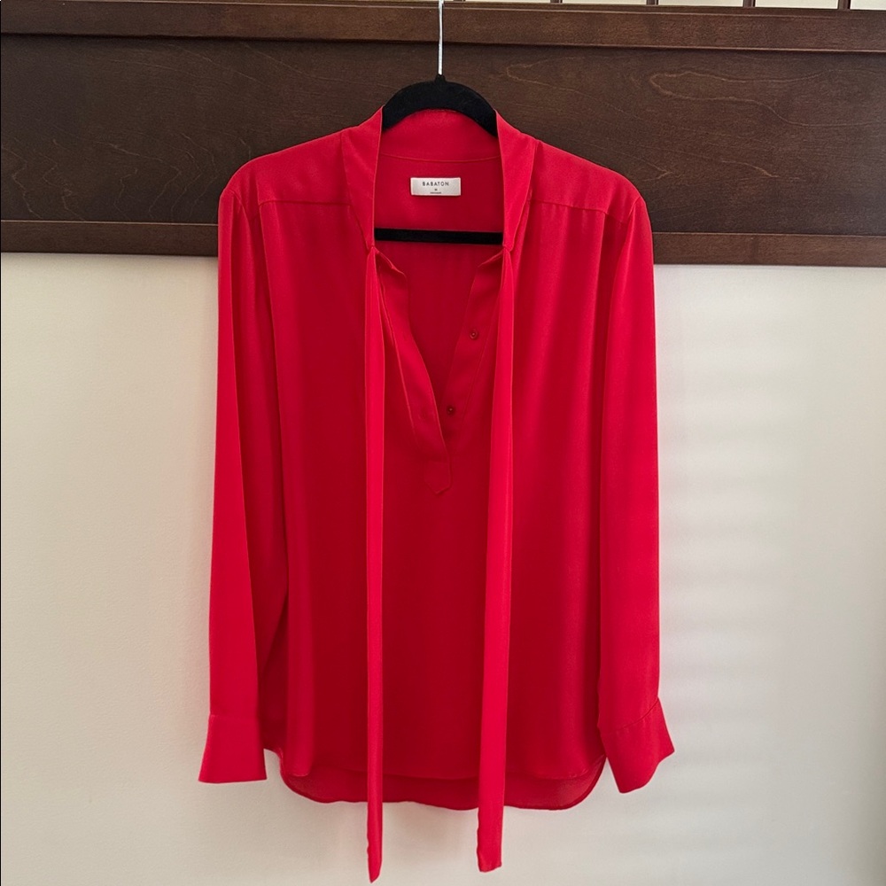 Babaton Bold Red Blouse